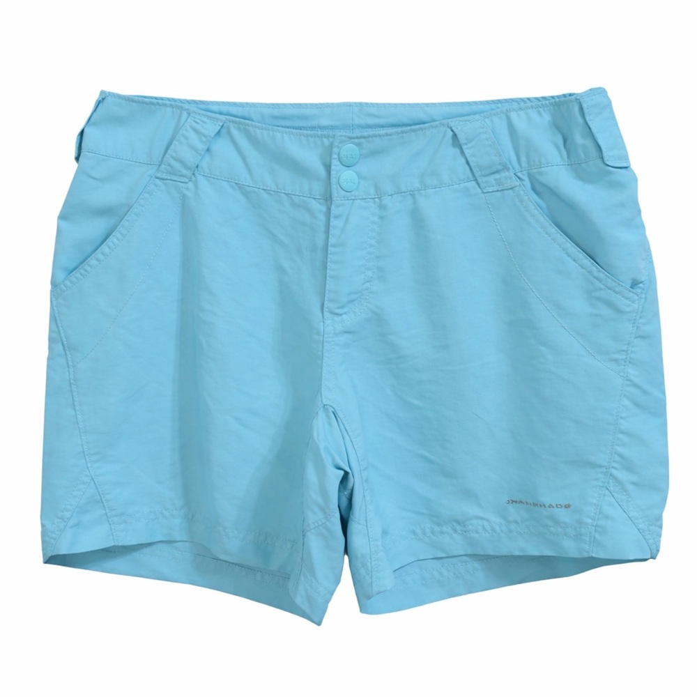 Columbia Omni Shade Nylon Shorts Blue Gorpcore Hiking Coastal Core- Medium